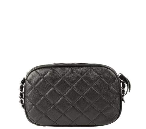 Poseta casual, dama, ADA SHOES, 91919, negru, piele naturala